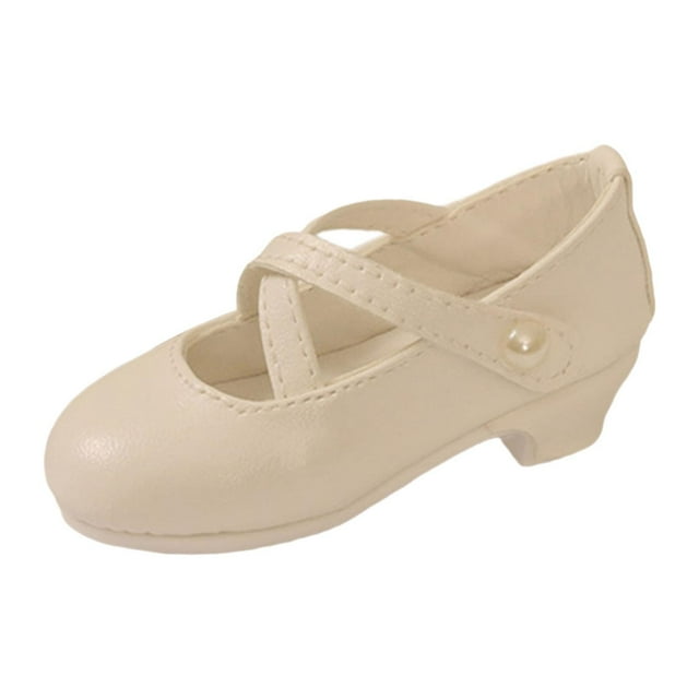 segolike Chaussures pour Femme à l'Échelle 1/4 Accessoires pour Poupée Habiller Poupée Réaliste Mini Blanc