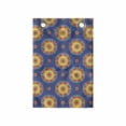 thumbnail image 1 of Abstract Hanging Pocket Organizer, Colorful Flower in an Orient Style Eastern Art Round Design Print, Printed Polyester Storage Bag with Pockets, 14" x 20", Dark Lavender and Mustard, 1 of 2