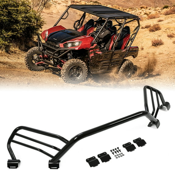 Kojem Brush Guard for 2016-2022 Kawasaki Teryx Teryx4 S LE CAMO Front Bumper Grille Steel Powder Coated Black Replacement 99994-0618