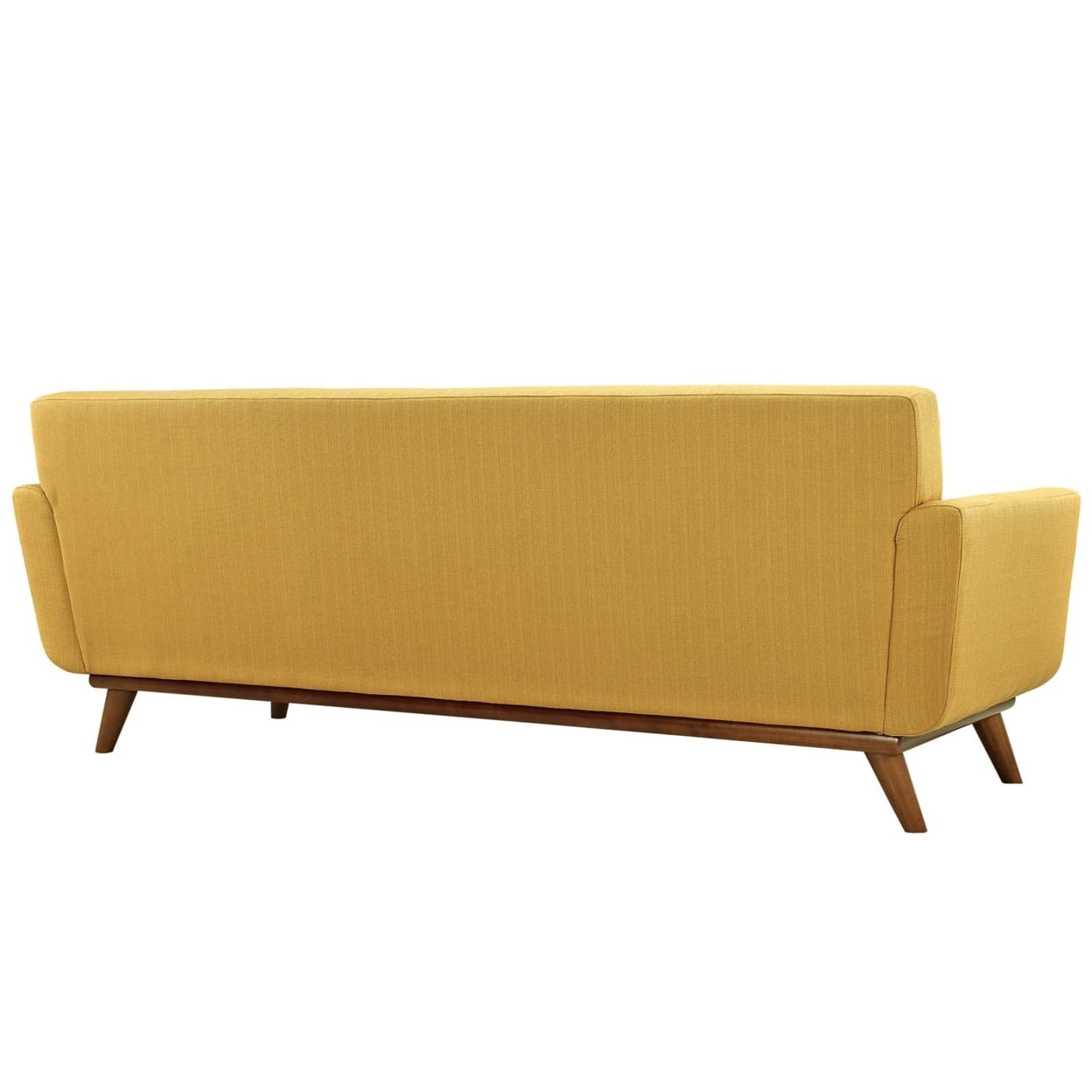 Modway Engage Upholstered Fabric Sofa in Citrus