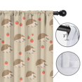 thumbnail image 4 of Blackout Kids Curtains,Hedgehog Pattern Childrens Insulated Curtains Set Of 2,Bedroom Essentials,Toddler Room Decor 42"x63"(106x160cm), 4 of 4