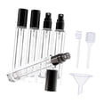 thumbnail image 4 of 5 frascos de perfume de vidrio recargables de 10 ml, portátiles, a prueba de fugas, para fiestas, mini atomizadores resistentes, contenedores de Negro, 4 of 8