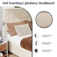 thumbnail image 5 of Walsunny Full Size Bed Frame with 4 Storage Drawee, Platform Bed with Upholstered Modern Geometric Lines Headboard, Solid Wood Slats Support, 5 of 9