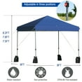 thumbnail image 3 of Gymax 8x8 FT Pop up Canopy Tent Shelter Wheeled Carry Bag 4 Canopy Sand Bag Blue, 3 of 10