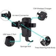 thumbnail image 3 of Qi Certified 2-in-1 Wireless Charger and Car Vent Phone Mount for Google Pixel 3 XL, Pixel 3, Nexus 7 II, Nexus 7 2, Nexus 4, Nexus 5, Nexus 6 (Black), 3 of 6