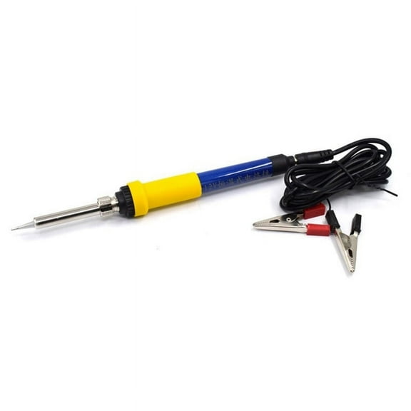 DC 12V Portable Soldering Iron Low-Voltage Car Battery 60W Welding Rework Repair Tools with Cilp,1 * Portable Soldering Iron with cilp,As shown