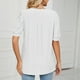 thumbnail image 4 of Camiseta de manga corta Ticfox para mujer con cuello en V color blanco XXL, 4 of 5