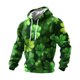 thumbnail image 3 of Ceisia Men's St. Patrick's Day Graphic Hoodie Casual Pullover | Green Clover Print Relaxed Fit Drawstring Hooded Top For Daily Wear Gifts, 3 of 3