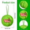 thumbnail image 3 of chaungfeng Long Furry Christmas Ball Ornament, Green Imitation Fur Pendant with Christmas Decor, for Tree Decor, Party Dispaly, 2.3x5.9 Inches, 3 of 9