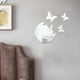 thumbnail image 4 of Juego de 4 Pegatinas Decorativas de Acrílico para Espejo de Pared | Diseño Autoadhesivo 3D de Florero y Flor | Colores Dorado, Plateado y Rojo | Murales Suaves, Transparentes y Resistentes a La Intem, 4 of 6