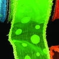 thumbnail image 2 of Neon Green Spot Sheer Wired Craft Ribbon 1.5" x 80 Yards, 2 of 2