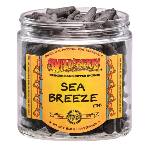 20x Wild Berry Incense Cones - Sea Breeze - USA Made 1" Tall