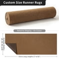 thumbnail image 2 of MIDUORUG Light Brown Runner Rug 2'×10' Non Slip Rubber Back Area Rugs for Indoor Outdoor Hallway Kitchen, 2 of 7