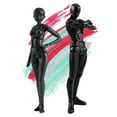 thumbnail image 2 of PVC Model with Box Drawing Models for Artists(Female+Male,Black), 2 of 9