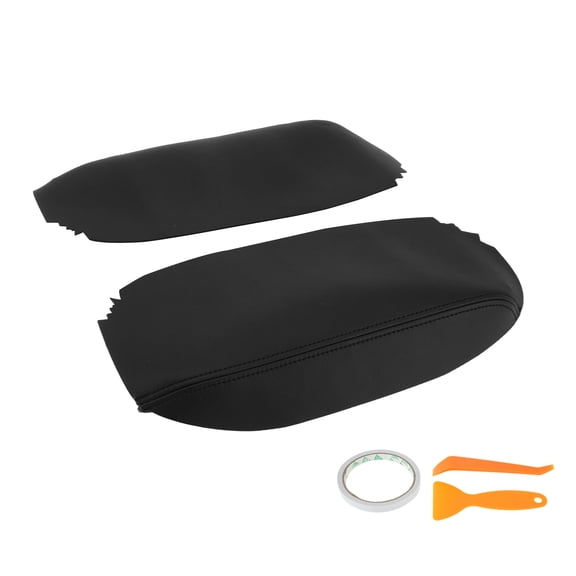 Unique Bargains for Acura RL 2005 2006 2007 2008 2009 2010 Car Center Console Lid Armrest Cover Black Leather 1Pcs
