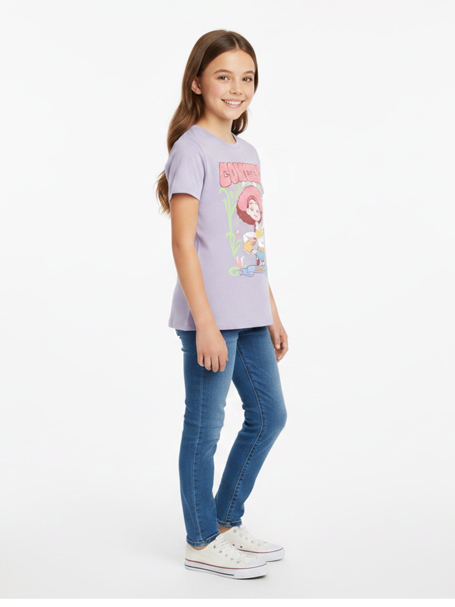Toy Story, Girls' Short Sleeve T-Shirt, Cowgirl Hat, Sizes 4-18