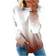 thumbnail image 1 of Bowake Tuniques pour Femme Col Rond Imprimé Manches Longues Chandail Décontracté Coupe Ample Blouses d'Automne, 1 of 5