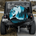 thumbnail image 2 of Lotusprinthandmade Wolf In Night Blue Spare Tire Cover Without Backup Camera Hole 6 Sizes (35 in.), 2 of 7