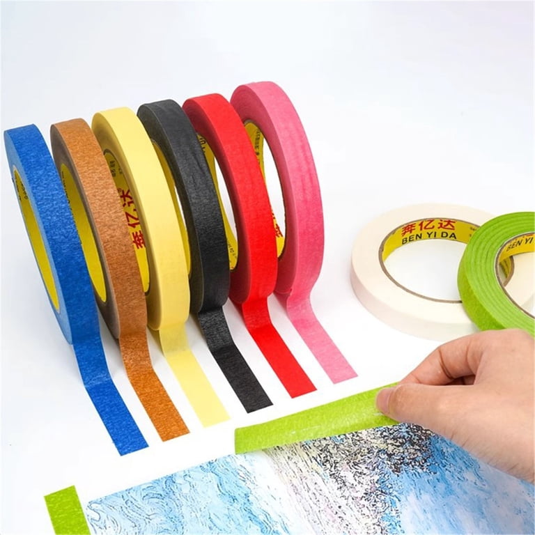 Xechzx Painters Tape, Colored Masking Tape, 9 Roll Craft Tape