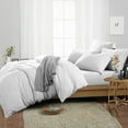 thumbnail image 2 of SGI Bedding 3 Piece Cotton Duvet Cover White Solid 600 Thread Count Twin XL, 2 of 7