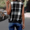 thumbnail image 7 of Plaid Vest for Women Plus Size V-Neck Sleeveless Flannel Layering Piece for Casual Fall Spring Outfits Outdoor Wear, 7 of 7