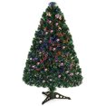 thumbnail image 1 of Árbol de Navidad Goplus de fibra óptica preiluminado de 90 cm con soporte de metal, 1 of 8