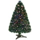 thumbnail image 1 of Árbol de Navidad Goplus de fibra óptica preiluminado de 90 cm con soporte de metal, 1 of 8
