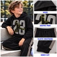 thumbnail image 4 of Quad Seven Boys Jogger Set 2 Piece Pullover Fleece Hoodie and Joggers Sweatpants for Boys, 4 of 7