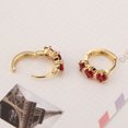 thumbnail image 3 of Miangastore 1Pair Women Large Zircon Earrings Simple Diamond Ear Rings Jewelry Gift Decor (Gold), 3 of 8