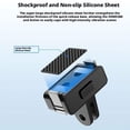 thumbnail image 4 of Magnetic Quick Release Base for OSMO Action 5 Pro, 4, 3, 360 & Nano Cameras: ABS Mount with 1/4" Thread, Two-Claw Connector for Fast Setup, 4 of 8