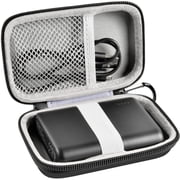 Case Comaptible with Anker for PowerCore 10000 Portable Charger 10000mAh Power Bank Ultra-Compact Battery Pack. External Batteries Bank Storage Holder Bag with Pocket & Carabiner (Box Only)- Black