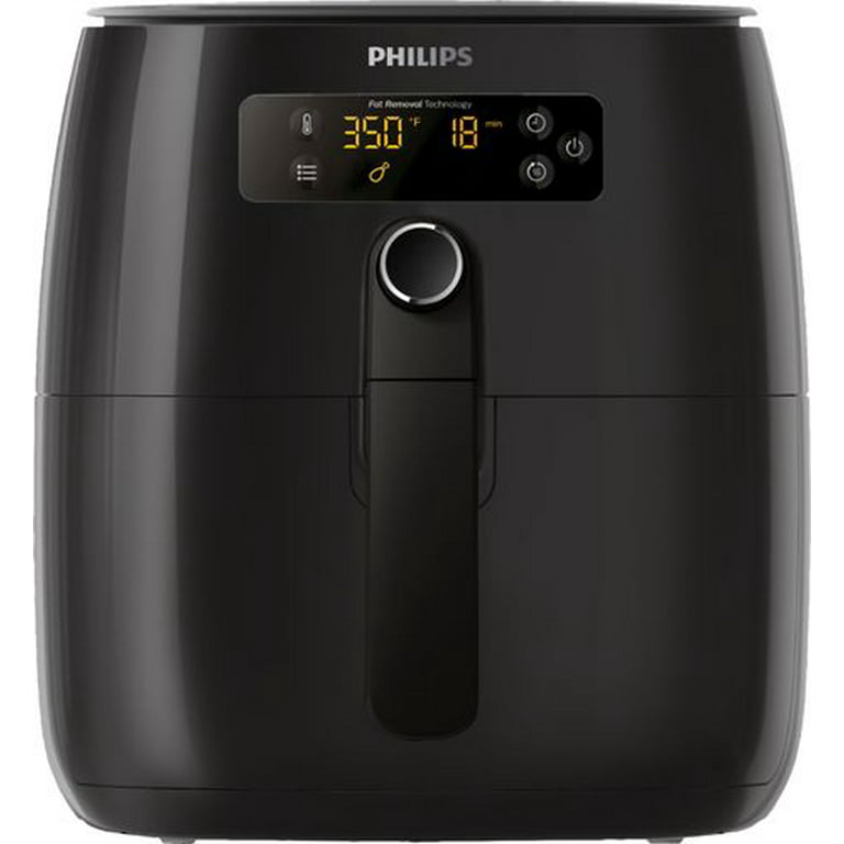 temperament Åbent skade Philips Premium Turbo Star 1.8lb/2.75qt Air Fryer HD9741/96 - Black -  Walmart.com