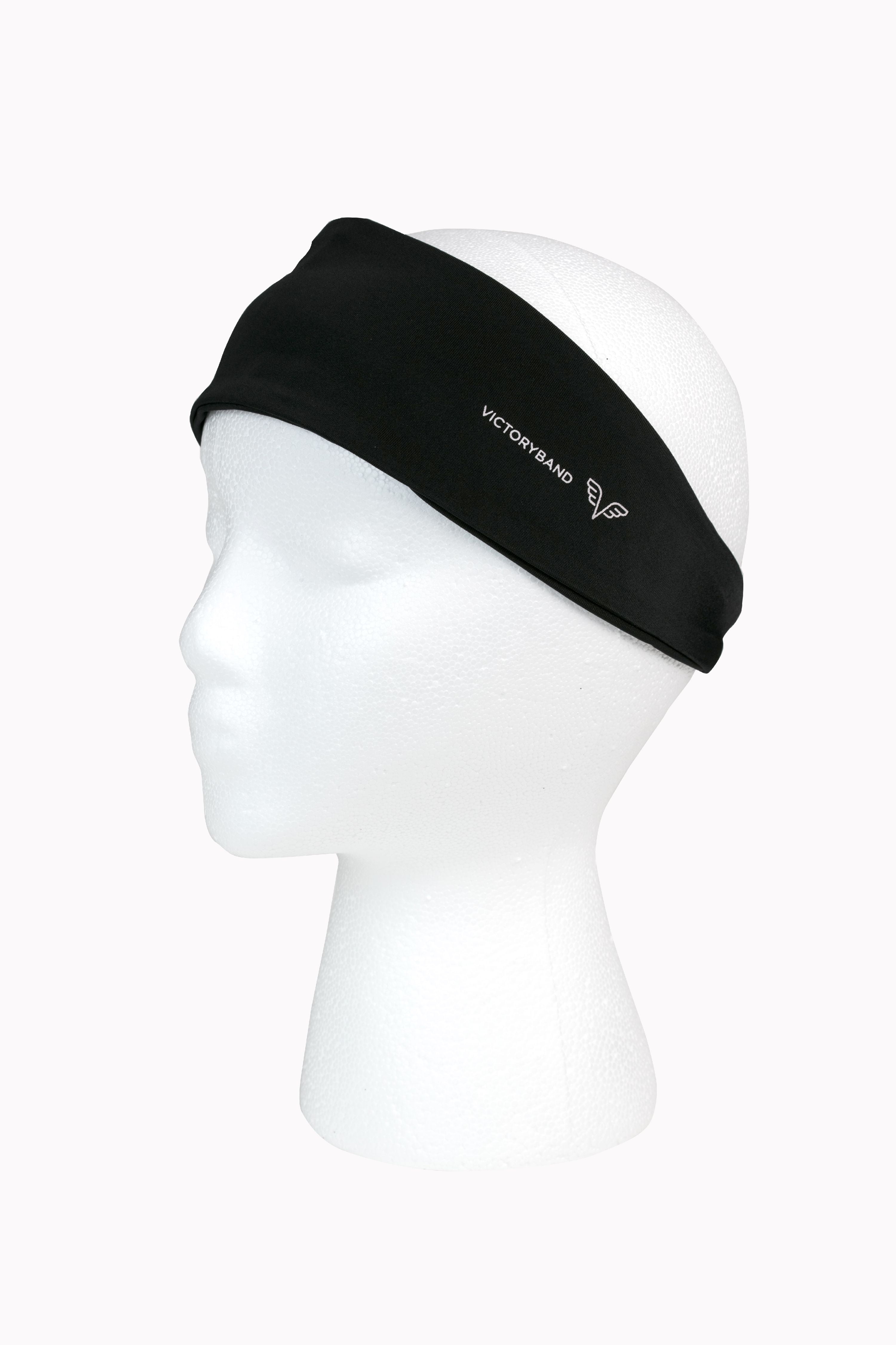 VictoryBand NonSlip Athletic Headband Black