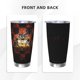 thumbnail image 3 of Taza térmica duradera de acero inoxidable 304 con tapa y pajita con temática del equipo de fútbol de Bengals Taza térmica de acero inoxidable de 20 oz Taza para automóvil Adecuada para bebidas frías, 3 of 8