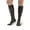 Black, variant on Ames Walker AW Style 291 Luxury Opaque 20-30 mmHg Firm Compression Closed Toe Knee High Stockings Black Large