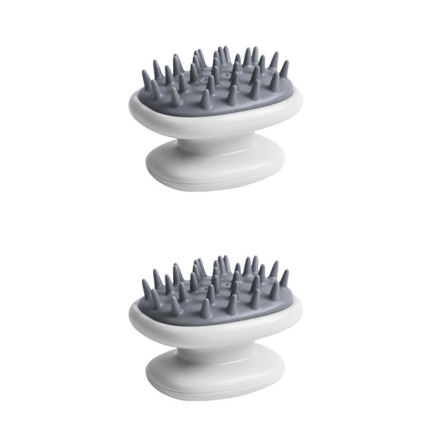Advancent Cepillo de de raíces para el cabello para ducha blanco 2piezas