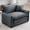 Grey, variant on YWEN Oversized Upholstered Single Sofa Chair,Corduroy Deep Seat Accent Chair with Pillow and Thicked Cushions,Comfy Wide Armchair for Living Room Bedroom Office Apartment