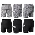 thumbnail image 4 of Women's High Waist Yoga Shorts Pocket Running Training Quick-Dry Tight Stretch, 4 of 4