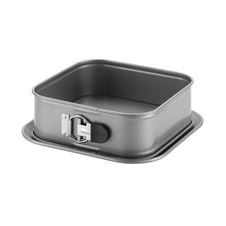 Patisse Extra Deep Square Springform Pan 6-1/4 x 6-1/4 or 16 cm x 16 cm  and 3-3/8 or 8.5 cm Deep Nonstick charcoal Gray Color Profi Series