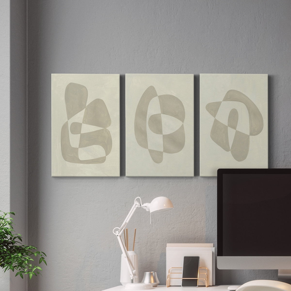Soft Shape II Premium Gallery Wrapped Canvas - Ready to Hang - 40 x 60 Each