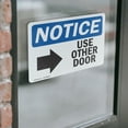 thumbnail image 4 of (2 Pack) Use Other Door [Right Arrow] Sign, 4 of 7