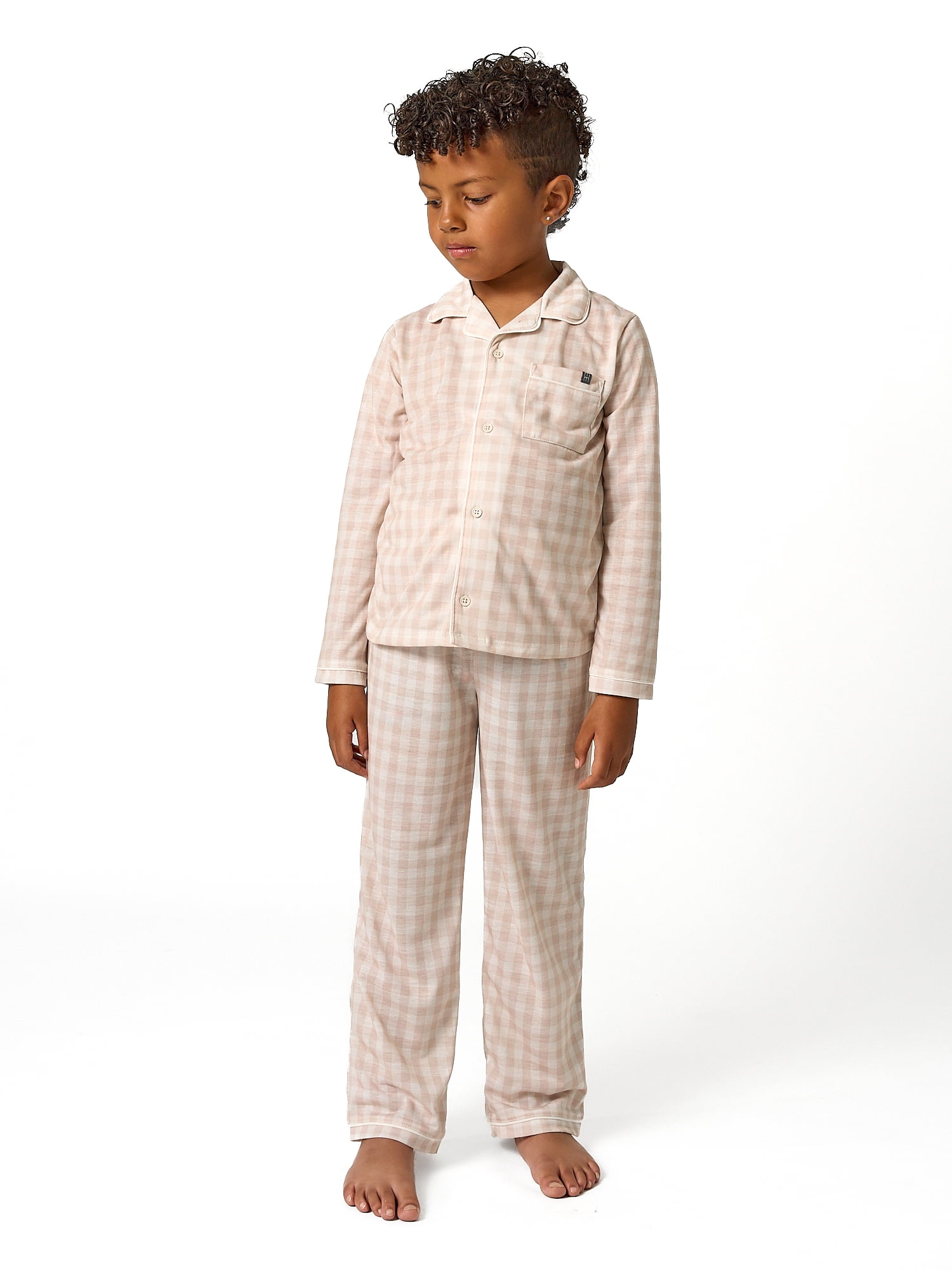 Modern Moments by Gerber Gender Neutral Long Sleeve Coat Pajama Set, 2-Piece, Sizes 12 Months - 5T