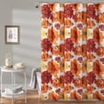 thumbnail image 6 of Shower Curtain 72Wx72H – Pink Vintage Blossoms, Rustic Farmhouse Aesthetic, Cream Chinoiserie Waterproof Bathroom Set, 6 of 7