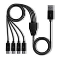 thumbnail image 1 of My Arcade Multi-Cable - USB Splitter Cable for Micro Player Mini Arcade Cabinets - 1 USB A to 4 Micro USB - Connects up to 4 Micro Players, 1 of 5