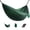 Forest green, variant on Camping Hammock, Super Lightweight Portable Parachute Hammock with Two Tree Straps, Single or Double Travel Swing Nylon Camp Hammocks, for Outdoor Beach Backpacking