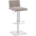 AC Pacific Contemporary Low Back Adjustable Swivel Stainless Steel