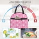 thumbnail image 4 of Balery Breast Cancer Awareness (3) Bolsa de Almuerzo Impresa, Caja de Almuerzo Reutilizable, Bolsa Térmica Aislada para Almuerzo, Bolsa Antiderrames, 4 of 7