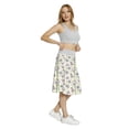 thumbnail image 4 of Women's Spring Albatross Peacock Butterfly A-line Printed Skirt Casual Wear, S, Purple and Pale Green, by Ambesonne, 4 of 6