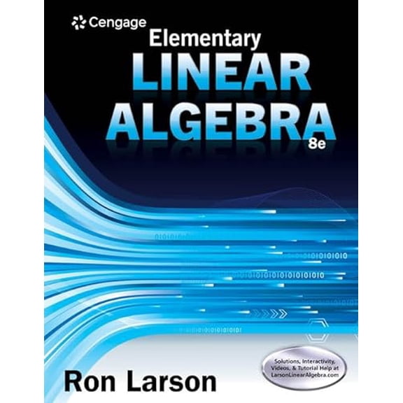 Pre-Owned Student Solutions Manual for Larson's Elementary Linear Algebra, 8th, 9781305658028, 1305658027, Paperback, 8 edition