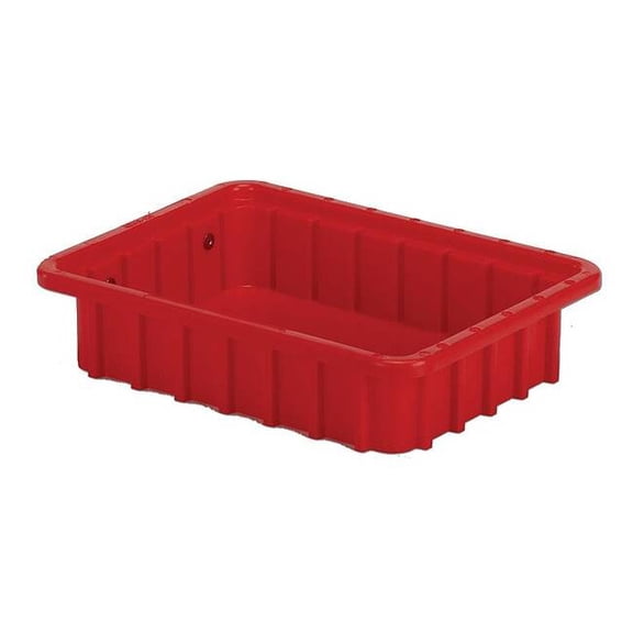 Lewisbins Polyethylene, Divider Box, Red, 10 3/4 in L, 2 1/2 in H DC1025 Red